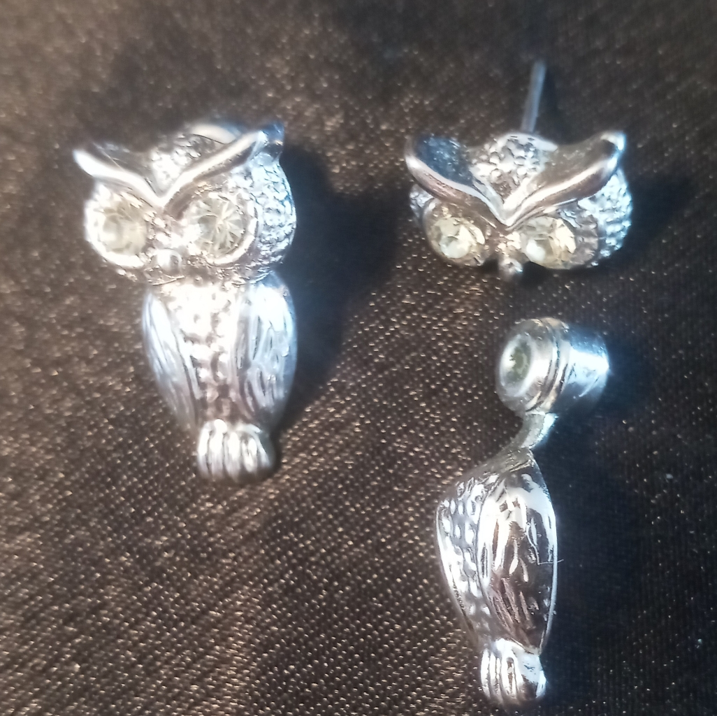 Owl Earrings Front To Back Stud Earrings 10$
